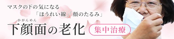 下顔面（かがんめん）の老化集中治療