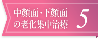 中顔面・下顔面の老化集中治療5
